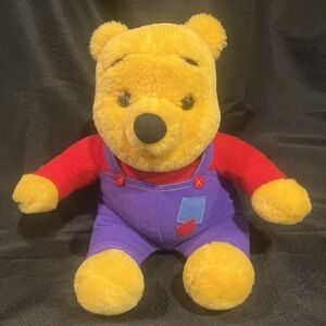 Vintage 1997 Mattel Animated Winnie the Pooh Plush 12"Talking/Moving/Nose Works